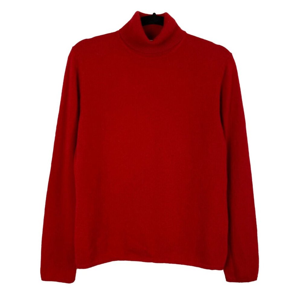 Charter Club 100% Cashmere Turtleneck Sweater Red Size Large